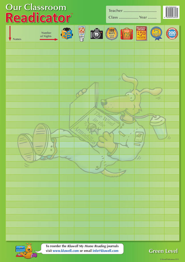 Our Classroom Readicator A2 Chart - Green