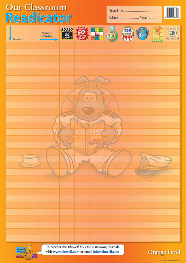 Our Classroom Readicator A2 Chart - Orange