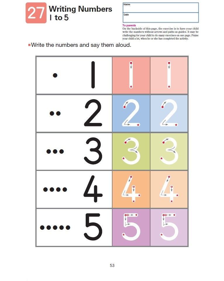 My Book of Numbers 1-10