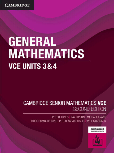 General Mathematics VCE: Student Book Units 3&4 - Second Edition (Print & Digital)