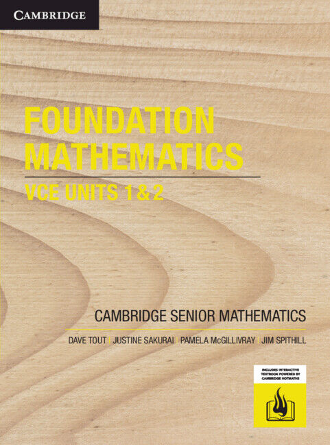 Cambridge Senior Maths for VCE Foundation Maths Units 1 & 2 - Student Book (Print & Digital)