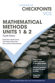 Cambridge Checkpoints VCE - Mathematical Methods: Units 1&2 (4th Edition)