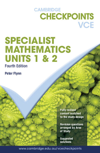 Cambridge Checkpoints VCE - Specialist Maths: Units 1&2 (4th Edition)