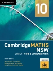CambridgeMATHS NSW Stage 5 Year 10 3rd Edition Core & Standard Paths - Student Book (Print & Digital)