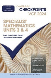 Cambridge Checkpoints VCE Specialist Mathematics Units 3 & 4 2024