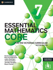 Essential Mathematics CORE for the Victorian Curriculum 7 (2nd Edition): Print & Digital
