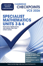 Cambridge Checkpoints VCE - Specialist Mathematics Units 3&4 (2026): Print & Digital