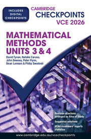 Cambridge Checkpoints VCE - Mathematical Methods Units 3&4 (2026): Print & Digital