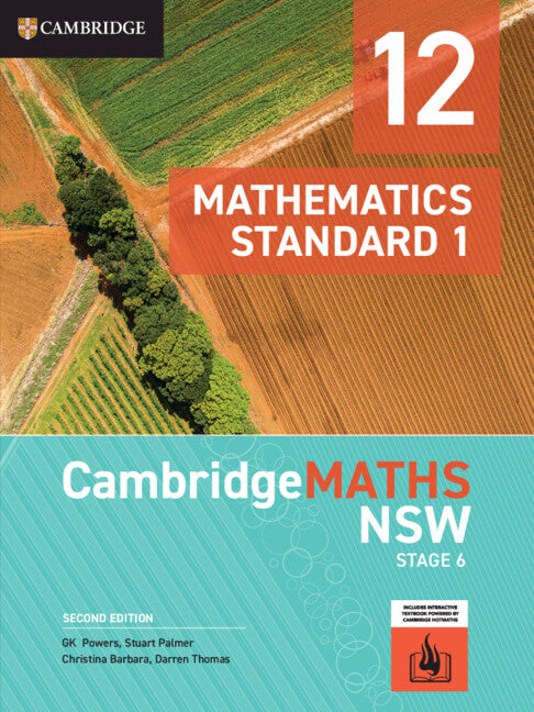 CambridgeMATHS NSW Stage 6 Standard 1 Year 12 2e (digital code) [Due Oct 2026]