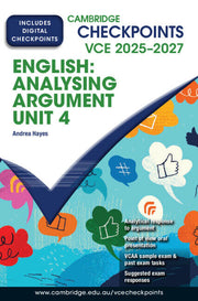 Cambridge Checkpoints VCE English: Analysing Argument Unit 4 2025-2027 (Print & Digital)
