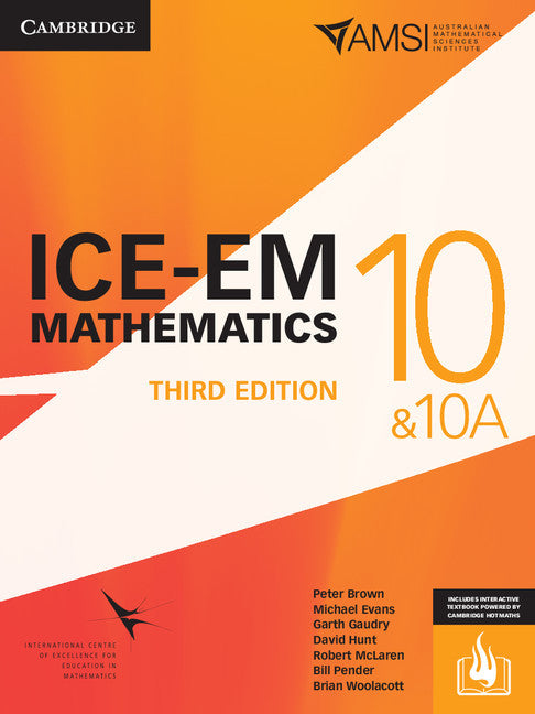 ICE-EM Mathematics for the Australian Curriculum - Third Edition: Year 10 & 10A (Print & Digital +HOTmaths)