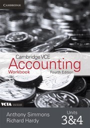Cambridge VCE Accounting - Units 3&4 (3rd/4th Edition): Student Workbook (Print)