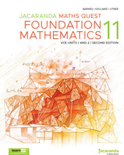 Jacaranda Maths Quest 11 Foundation Mathematics VCE Units 1&2 Second Edition (learnON & Print)