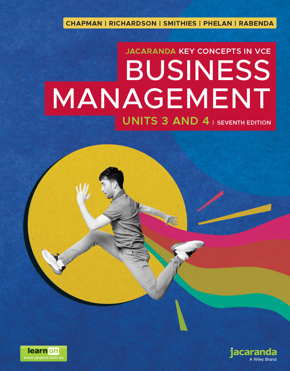 Jacaranda Key Concepts in VCE Business Management Units 3&4 7E (learnON & Print)