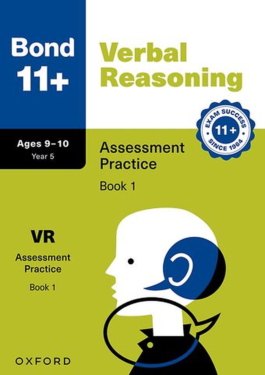 Bond 11+ Verbal Reasoning Assessment Practice 9-10 Years Book 1 cover