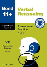 Bond 11+ Verbal Reasoning Assessment Practice 10-11+ Years Book 1 cover