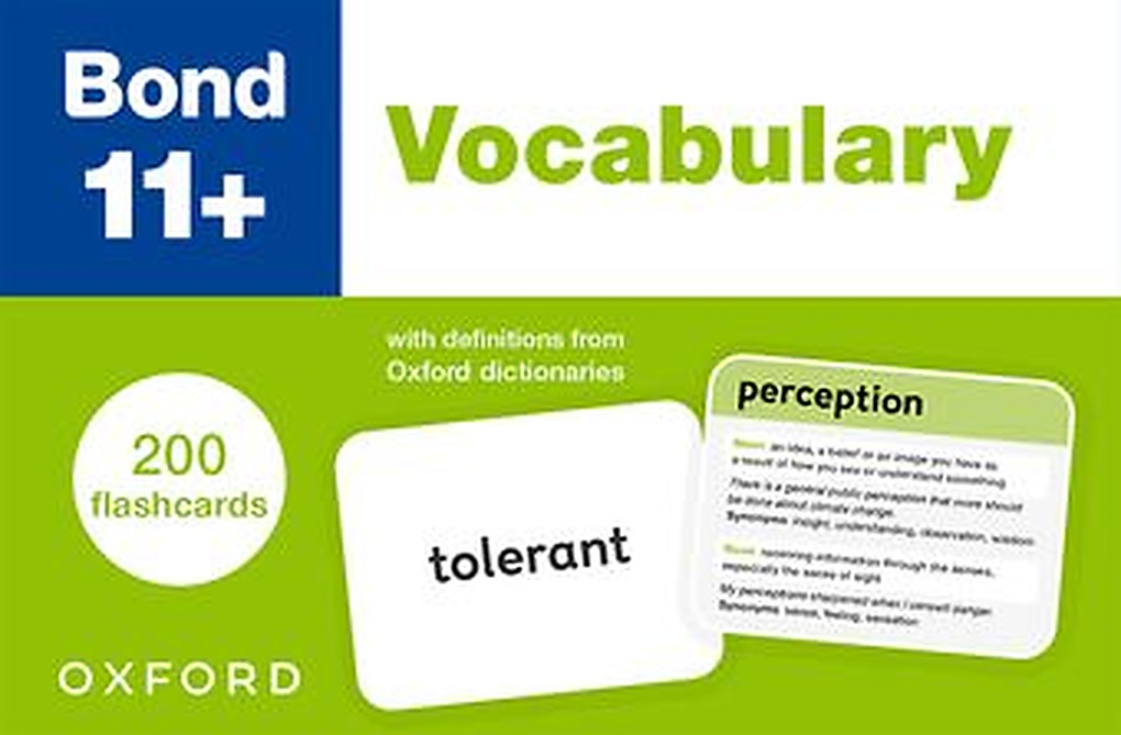 Bond 11+ Vocabulary Flashcards cover
