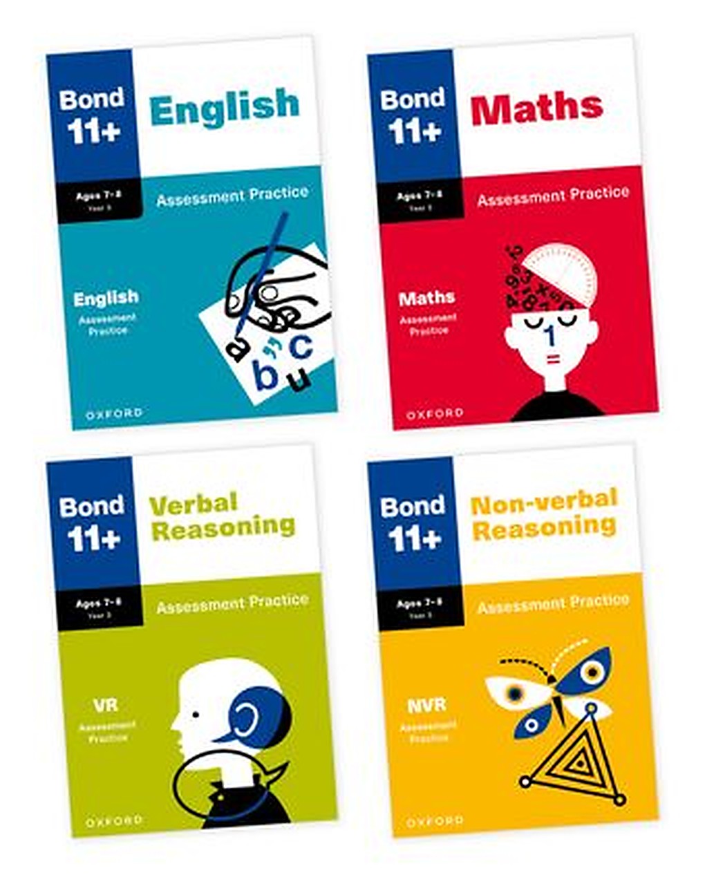 Bond 11+ English Assessment Practice Age 7-8 Bundle cover