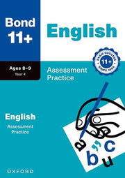 Bond 11+ English Assessment Practice 8-9 Paperback cover