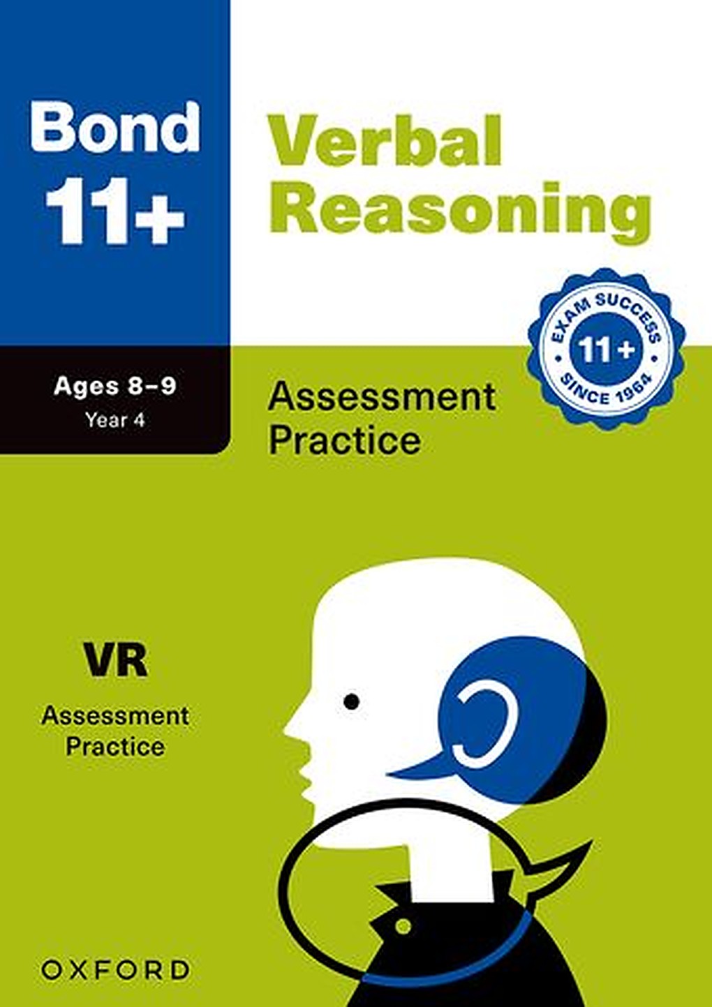 Bond 11+ Verbal Reasoning Assessment Practice 8-9 Paperback cover