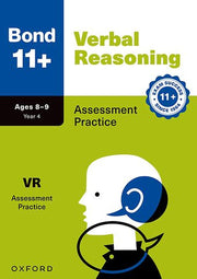 Bond 11+ Verbal Reasoning Assessment Practice 8-9 Paperback cover