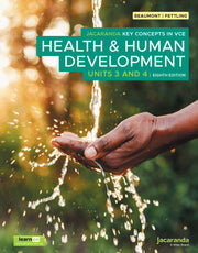 Jacaranda Key Concepts in VCE Health & Human Development Units 3&4 8E (learnON & Print)