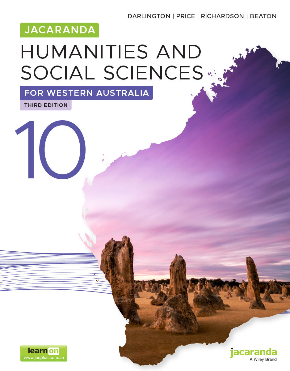 Jacaranda Humanities and Social Sciences 10 for Western Australia WA Third Edition (learnON & Print)