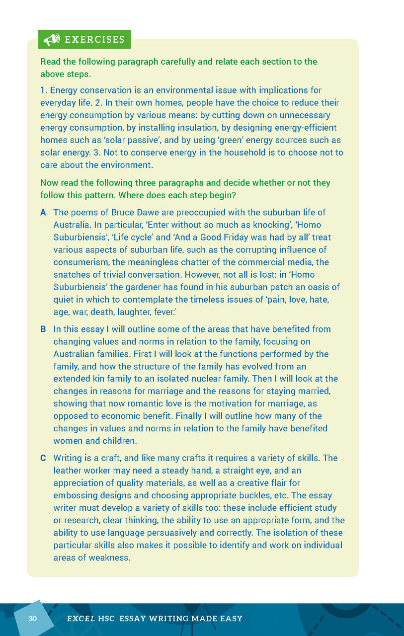 Excel HSC Essay Writing Made Easy — inside page 2