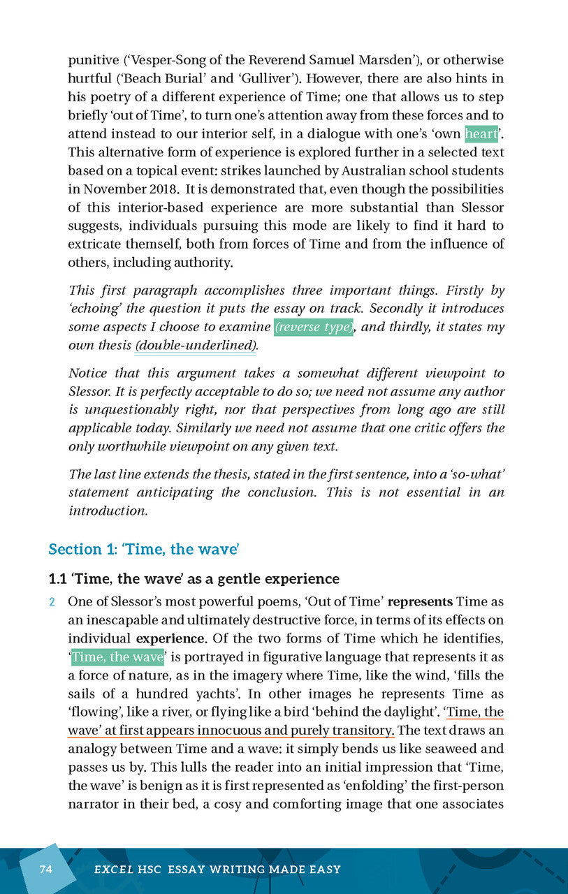 Excel HSC Essay Writing Made Easy — inside page 6