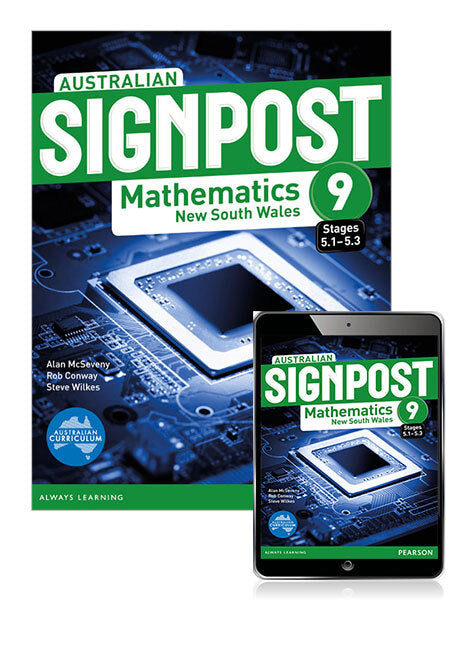 Australian Signpost Maths NSW - Year 9 (5.1 - 5.3): Student Book with eBook (Print & Digital)