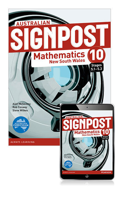 Australian Signpost Maths NSW - Year 10 (5.1 - 5.3): Student Book with eBook (Print & Digital)