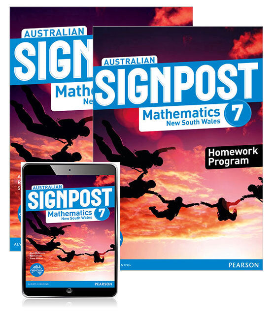 Australian Signpost Maths NSW - Year 7: Combo Pack - Student Book, eBook and Homework Program (Print & Digital)
