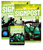 Australian Signpost Maths NSW - Year 9 (5.1 - 5.2): Combo Pack - Student Book, eBook and Homework Program (Print & Digital)