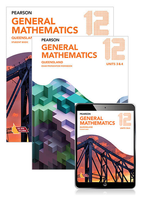 General Mathematics QLD: Year 12 - Combo Pack - Student Book, eBook & Exam Preparation Workbook (Print & Digital)