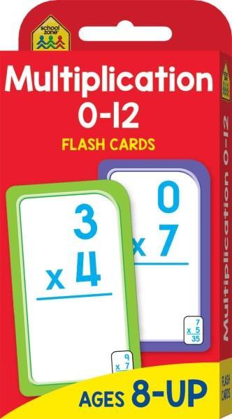 Multiplication 0-12 Flash Cards