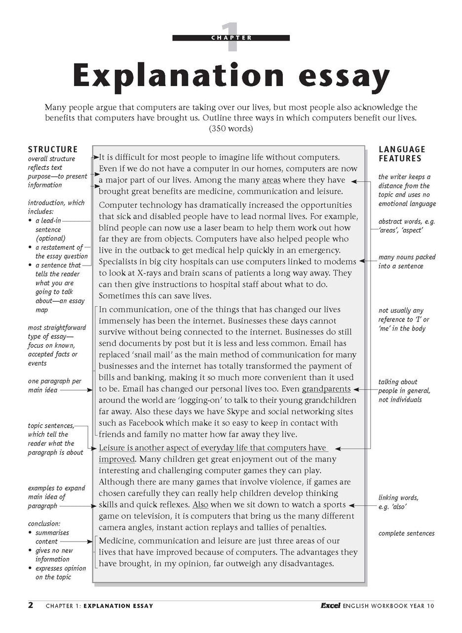 Excel Essential Skills: English Workbook - Year 10