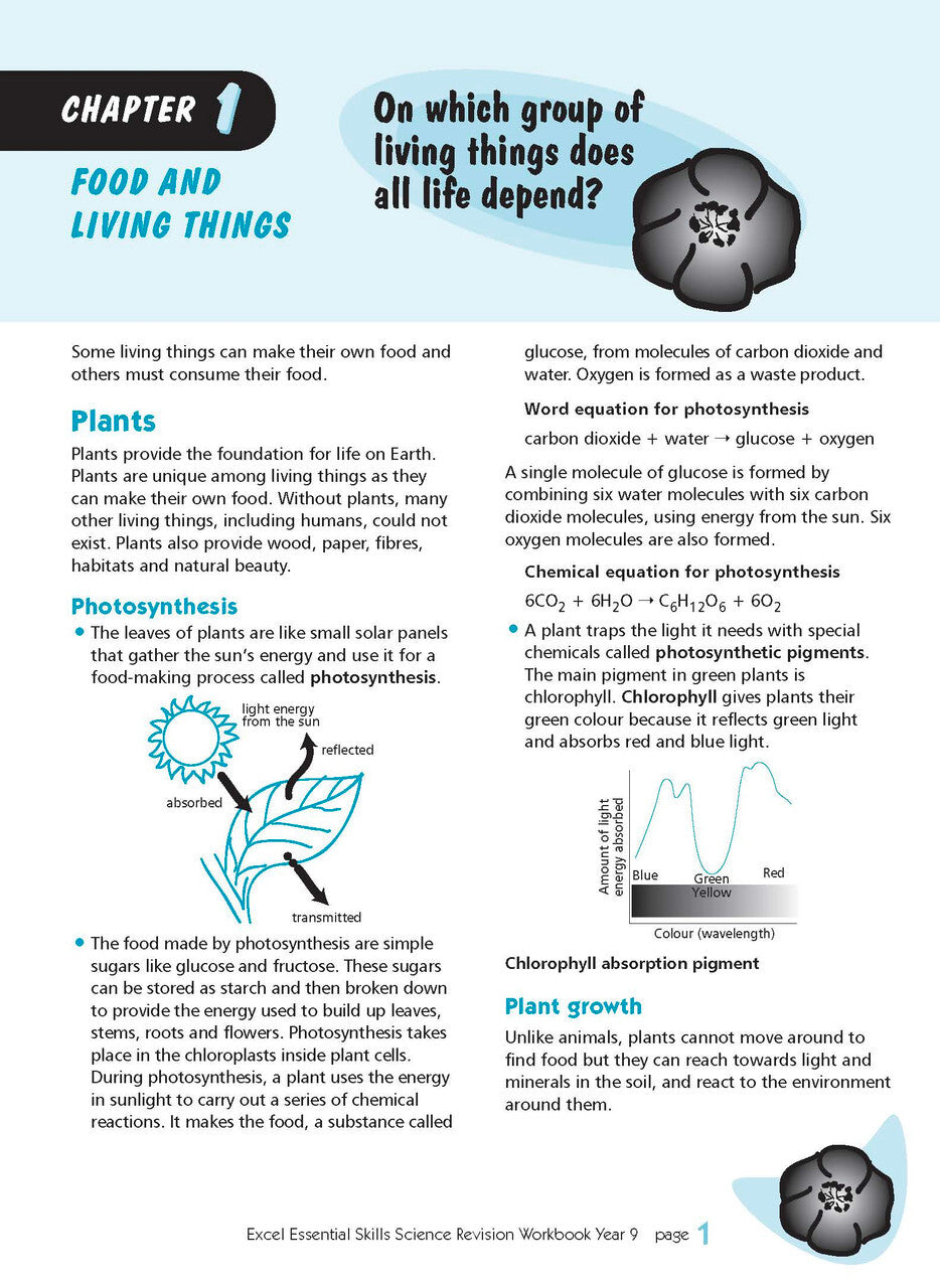 Excel Essential Skills - Science Revision Workbook: Year 9