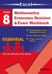 Excel Essential Skills - Mathematics Extension Revision and Exam Workbook: Year 8