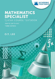 Year 11 ATAR Course Textbook - Mathematics Specialist (Third Edition)