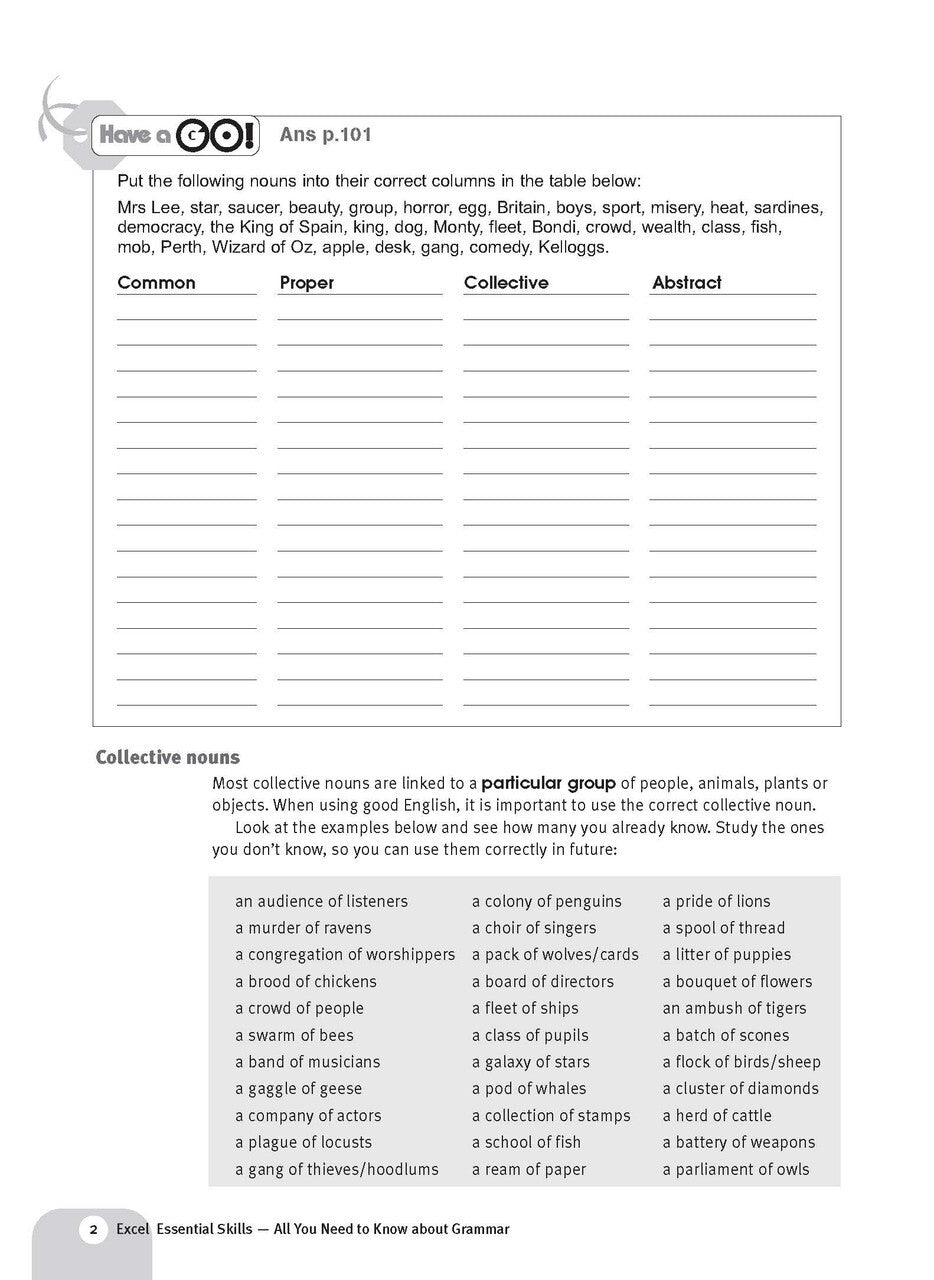 Excel Essential Skills: All You Need To Know About Grammar Years 7-10