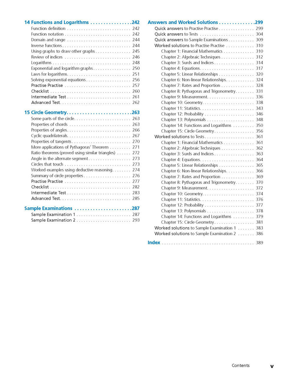 Excel Study Guide - Advanced Mathematics Years 9-10