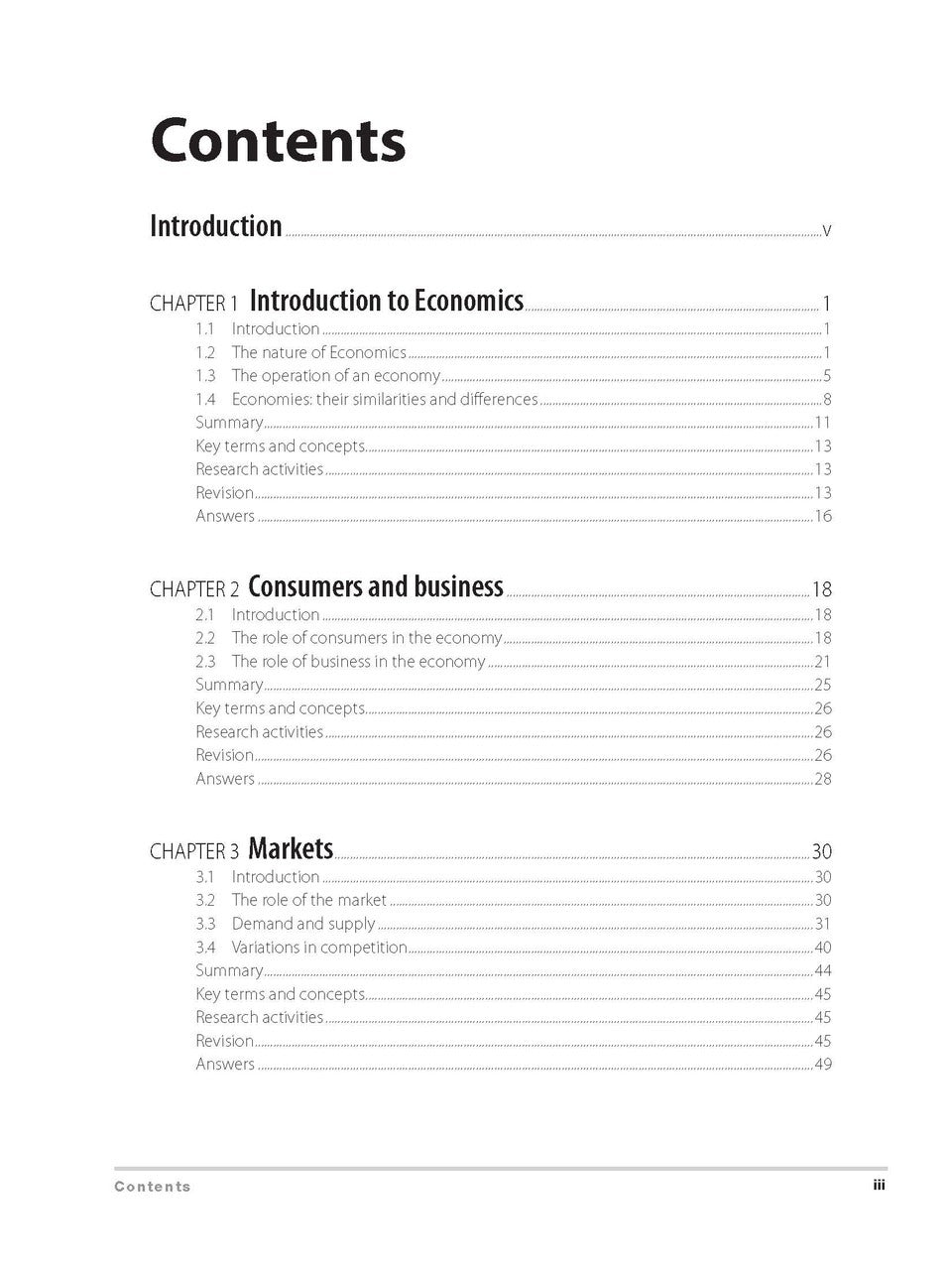 Excel Preliminary - Economics Study Guide: Year 11