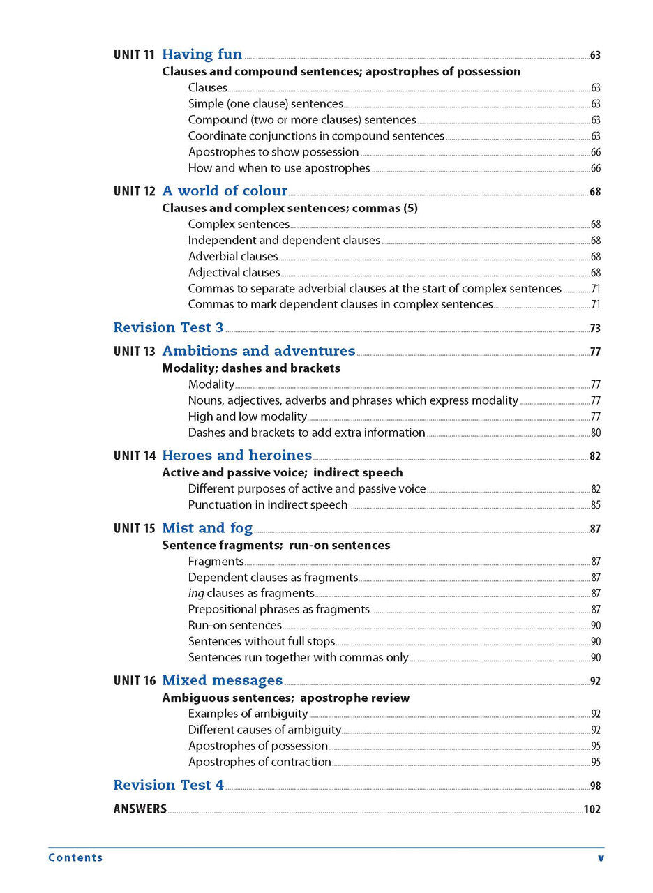 Excel Essential Skills: Grammar and Punctuation Workbooks Years 7-8