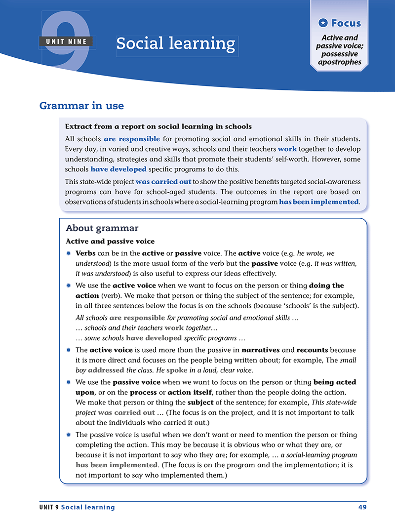 Excel Essential Skills - Grammar & Punctuation Workbook: Years 9-10