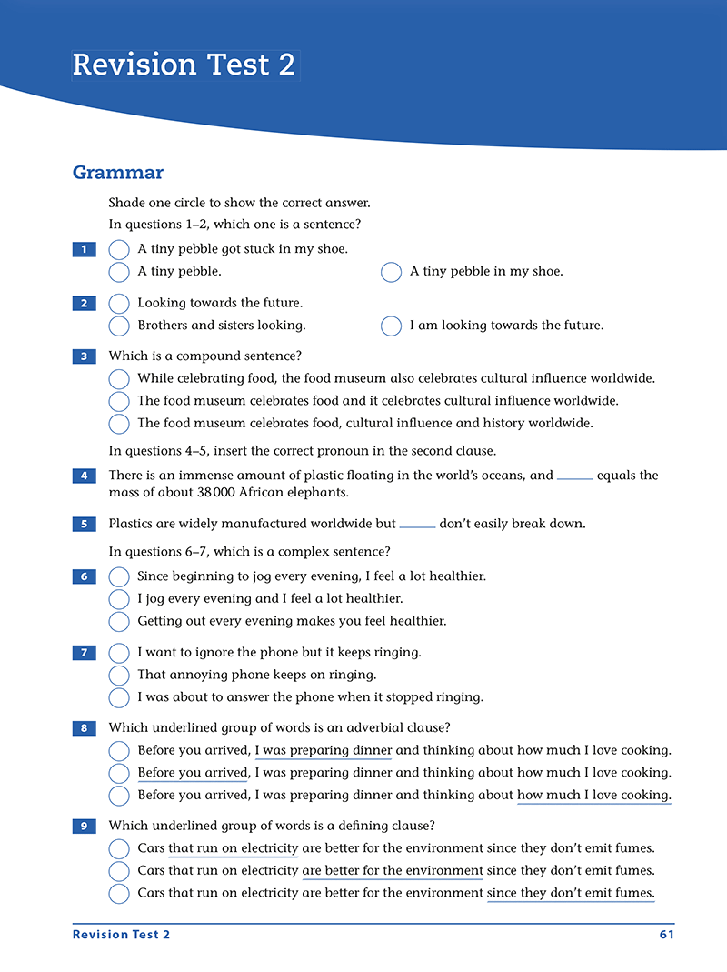 Excel Essential Skills - Grammar & Punctuation Workbook: Years 9-10