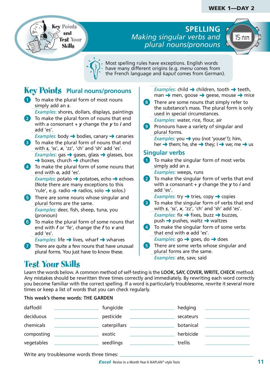 Excel Revise in a Month - NAPLAN*-style Tests: Year 6
