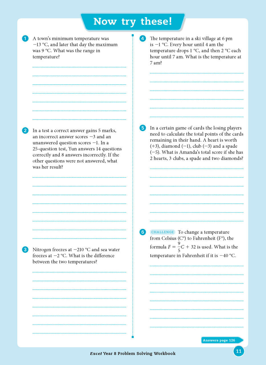Excel Essential Skills: Problem Solving Workbook - Year 8