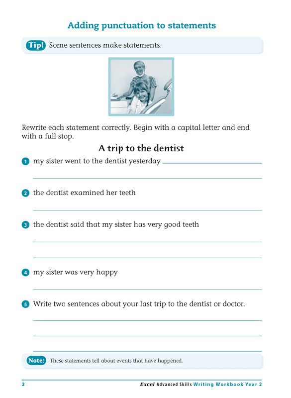 Excel Advanced Skills - Writing Workbook: Year 2