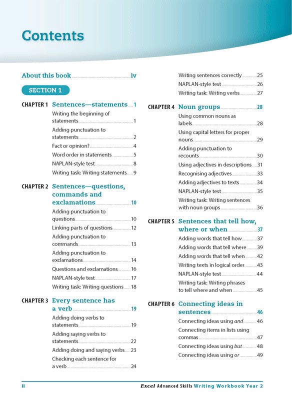 Excel Advanced Skills - Writing Workbook: Year 2