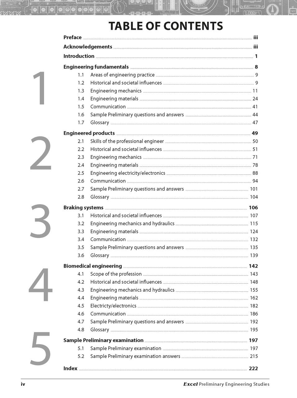 Excel Preliminary - Engineering Studies